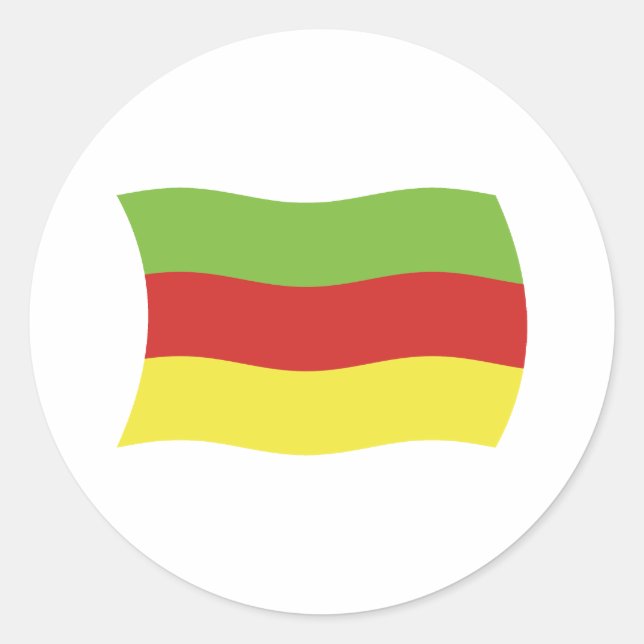 Bodos Folk Flagga Klistermärke (Framsida)