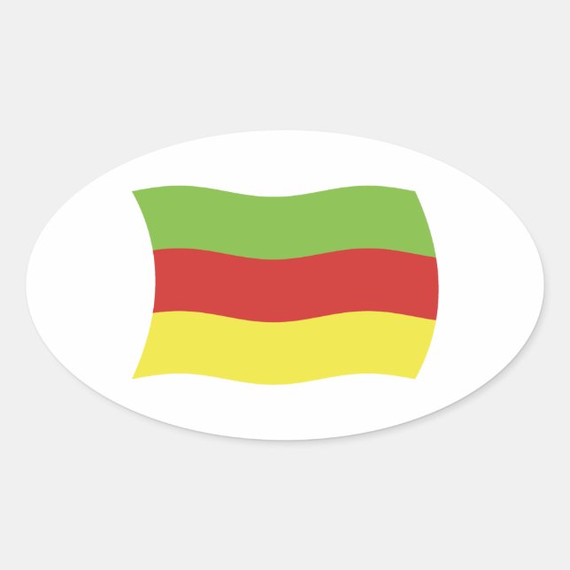 Bodos Folk Flagga Klistermärke (Framsida)