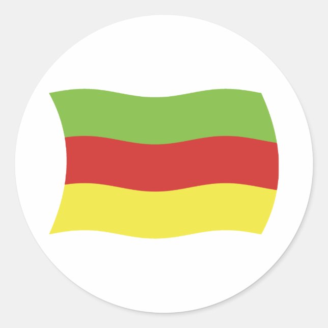 Bodos Folk Flagga Klistermärke (Framsida)