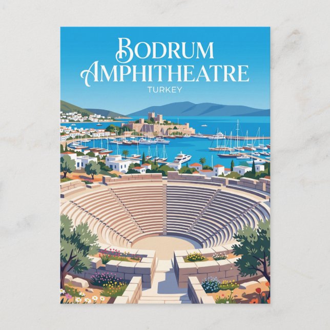Bodrum Amfiteater Turkiet Vykort (Framsida)