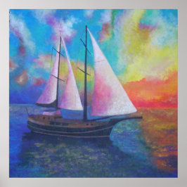 Bodrum Turcos ise Kusten Gulet Cruise Poster