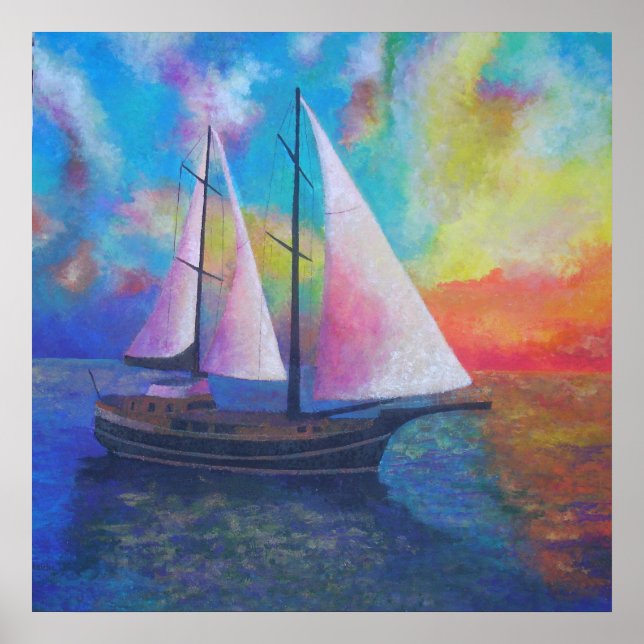 Bodrum Turcos ise Kusten Gulet Cruise Poster (Framsidan)