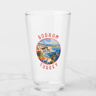 Bodrum Turkey Retro Distress Circle Glaskopp