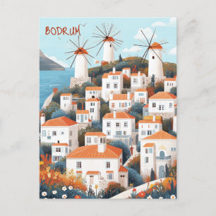 Bodrum Turkiye Travel Vykort