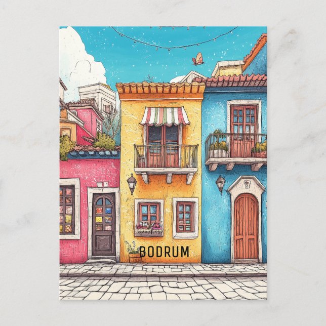 Bodrum Turkiye Vykort (Framsida)