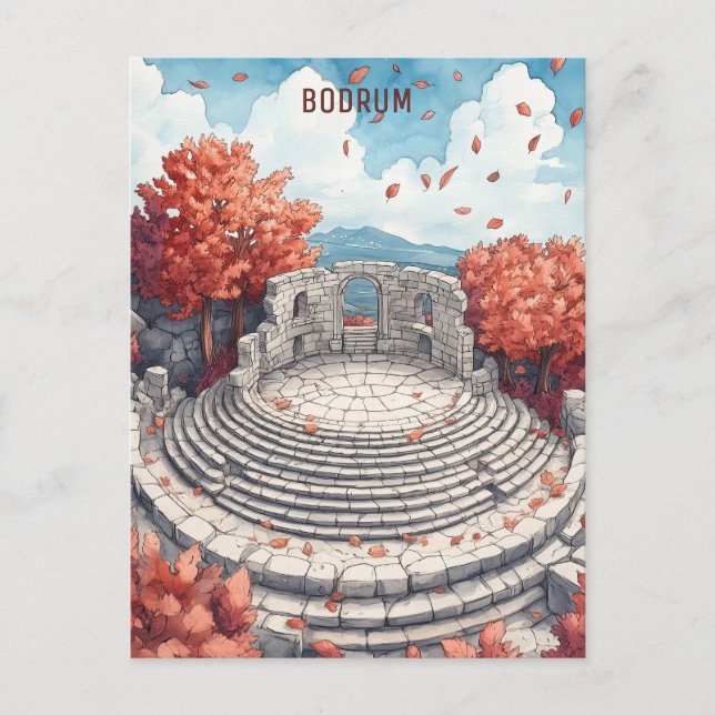 Bodrum Turkiye Vykort (Framsida)