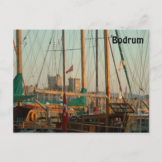 Bodrumhamnen Vykort (Framsida)