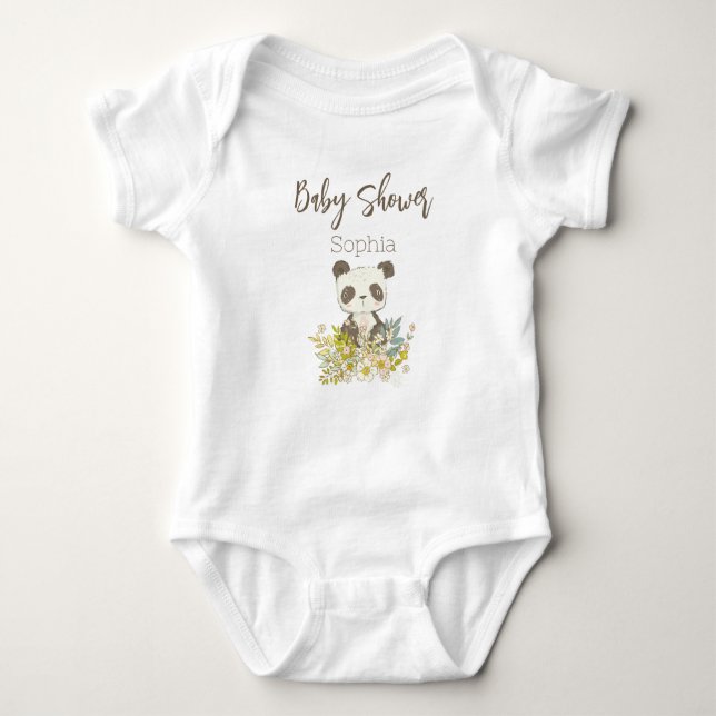 Body Baby Shower Panda T Shirt (Framsida)