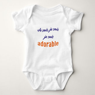 Body bébé : je suis adorable t shirt
