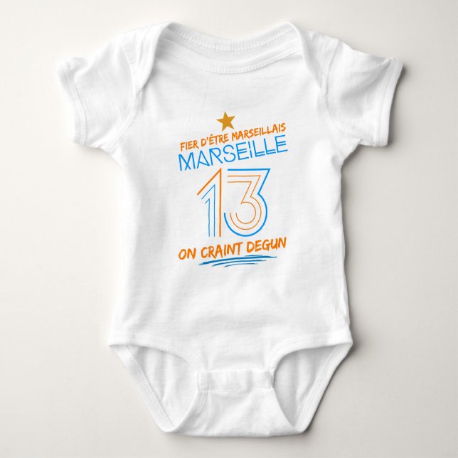 Body bébé - Marseille 13 T Shirt (Framsida)