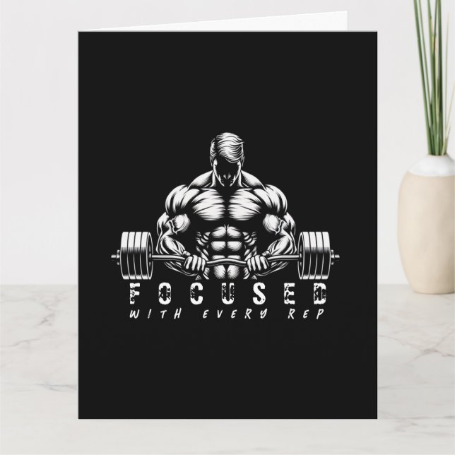 Body Builder-Fitness Kort (Framsida)