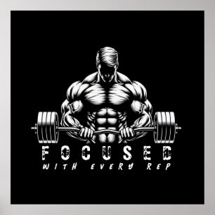 Body Byggnad-Fitness Poster