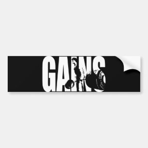 "Body byggnad" - GAINS Bildekal