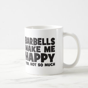 "Body Byggnad" Humor - Barbellerna gör mig till Ly Kaffemugg