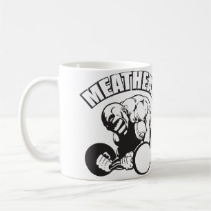 "Body byggnad" Humor - MEATHEAD Kaffemugg