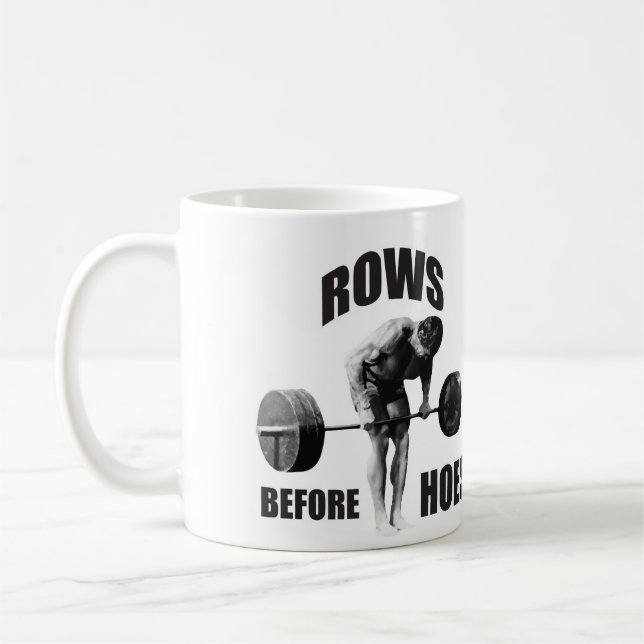 "Body Byggnad" Motiverande Humor Kaffemugg (Vänster)