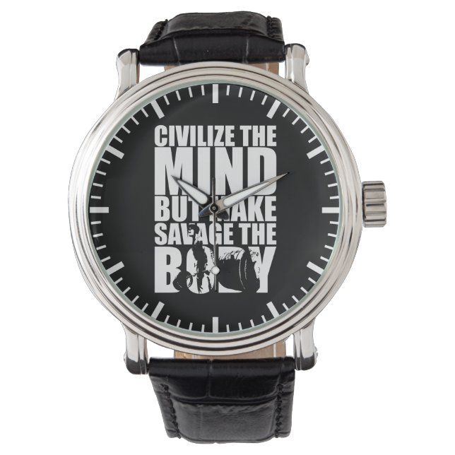 "Body byggnad" Motivering Armbandsur (Framsida)