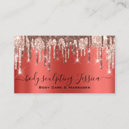 Body Care Sculpting QRCode Logotyp Red Visitkort