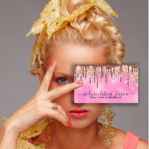 Body Care Sculpting QRCode Logotyp Silver Glam Visitkort