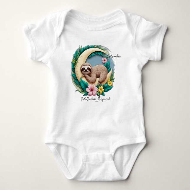 Body con punto de jersey para bebés t shirt (Framsida)