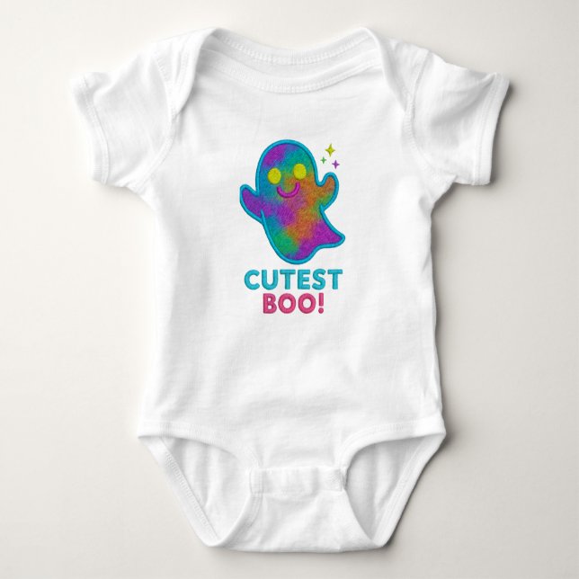 Body de bebé 100 % algodón – Diseño “Cutest Boo!”  T Shirt (Framsida)