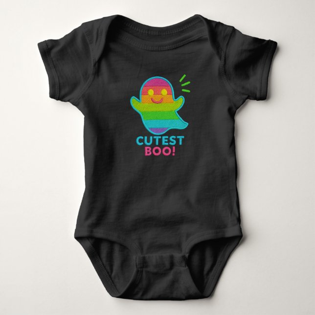 Body de bebé 100 % algodón – Fantasma divertido bo T Shirt (Framsida)