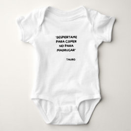 Body de bebé divertido - Despiértame para comer T Shirt