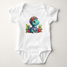Body de bébé orné d’un adorable dinosaure en subli t shirt