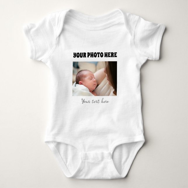 Body for children with photo and customized text t shirt (Framsida)