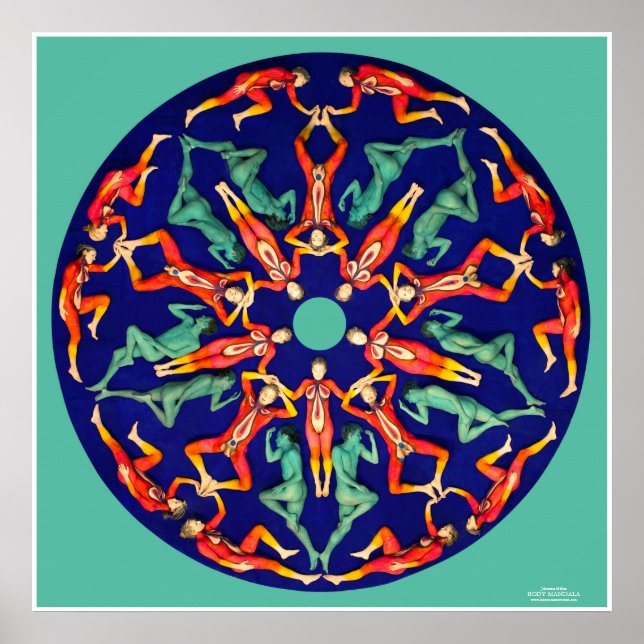 Body Mandala by Johannes Stötter Poster (Framsidan)