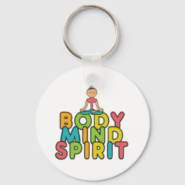 Body Mind Spirit Nyckelring