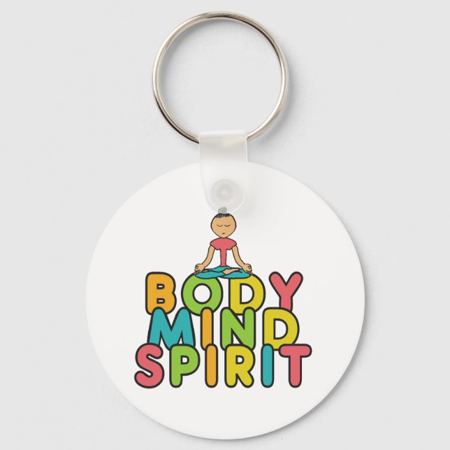 Body Mind Spirit Nyckelring (Framsida)