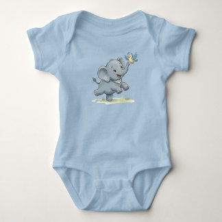 Body Overall Liten Elefant Äventyr T Shirt