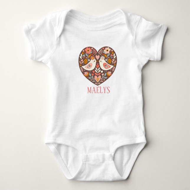 Body personnalisable pour bébé fille t shirt (Framsida)