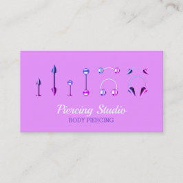 Body Piercing Studio elegant Visitkort