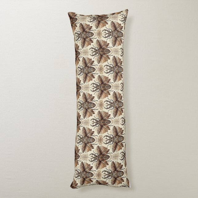 Body Pillow med Exotic Beetle Motif Kroppskudde (Baksidan (Vertikal))