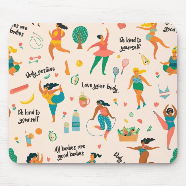 Body Positivity Mousepad Musmatta (Framsidan)