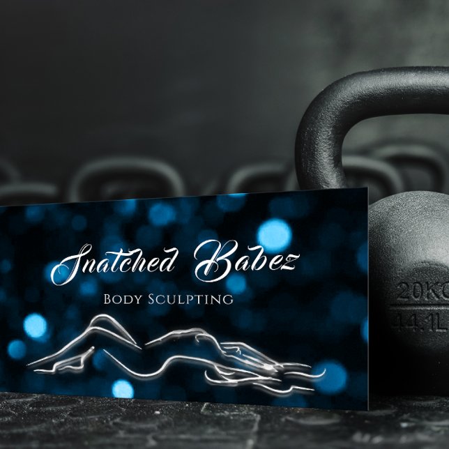 Body Sculpting Beauty Guld Logotyp Massage Studio Visitkort (Skapare uppladdad)