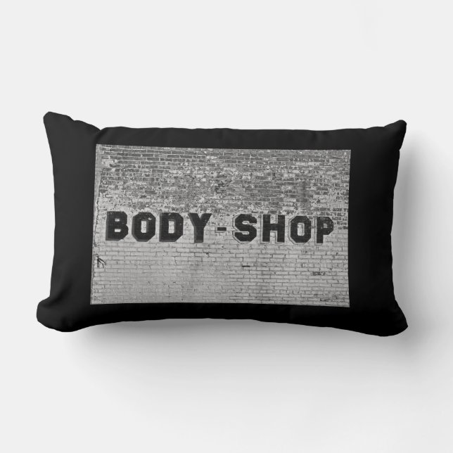 Body Shop på Black Lumbarkudde (Framsida)