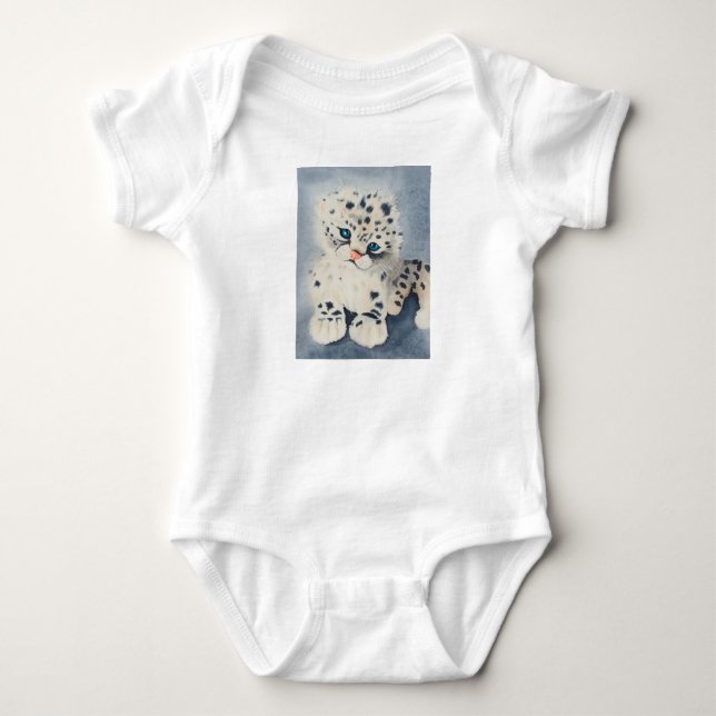 Body Snow Leopard for a baby T Shirt (Framsida)