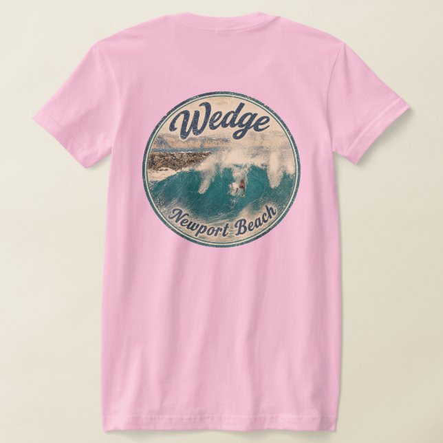 Body surfing the Wedge T-Shirt (kvinnor)  (Laydown Baksida)