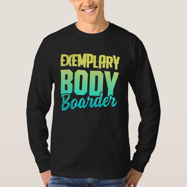 Bodyboardbordning Bodyboarder 9 T Shirt (Framsida)