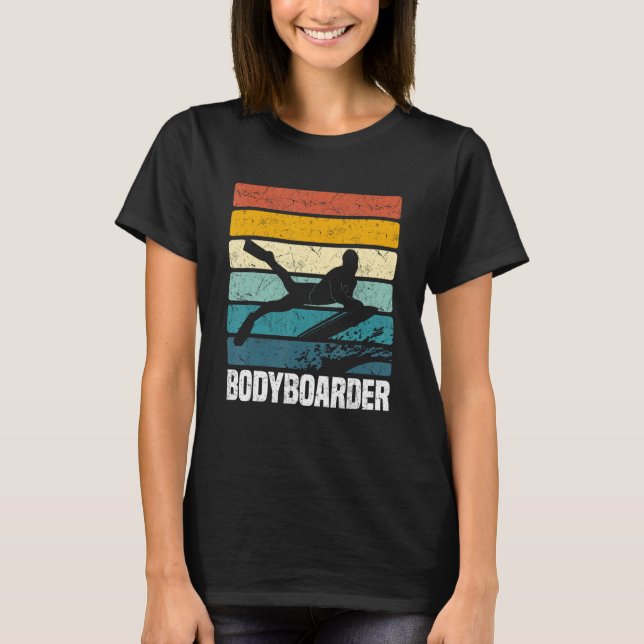 Bodyboarder Bodyboarding Vatten sport T Shirt (Framsida)