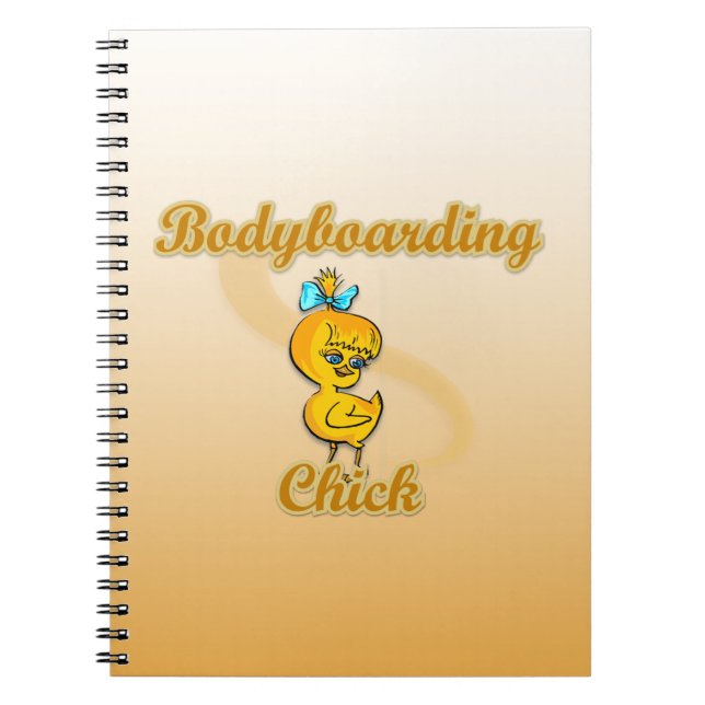 Bodyboarding-Chick Anteckningsbok (Framsidan)