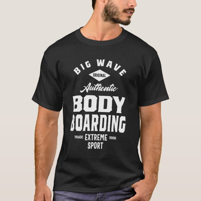 Bodyboarding Extreme Sport T Shirt (Framsida)