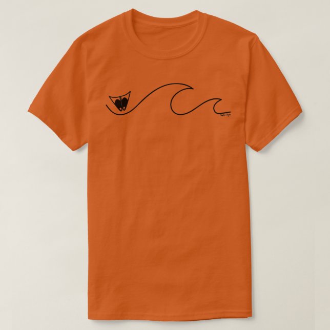 Bodyboarding Tales Black T Shirt (Design framsida)