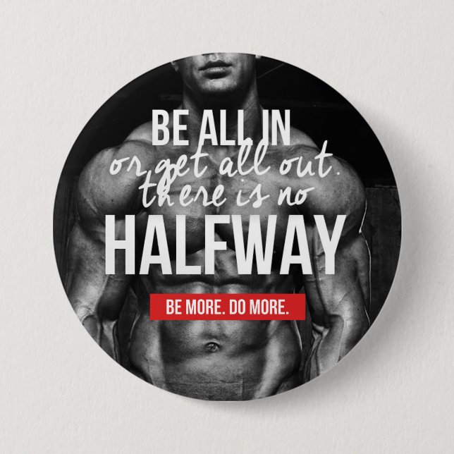 Bodybuiding Gym Motivation Knapp (Framsida)