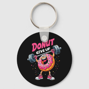 BodyBuilder Donut Ge Up Humor Gym Workout Joke M Nyckelring