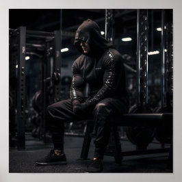 BodyBuilder Fokusera på Nästa Hiss Poster