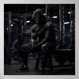 BodyBuilder Fokusera på Nästa Hiss Poster